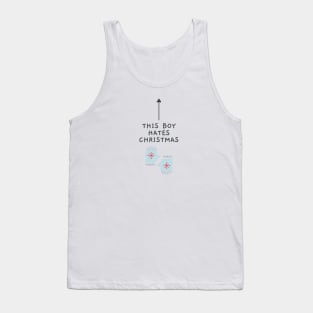 This Boy Hates Christmas - Funny Offensive Christmas (White) Tank Top